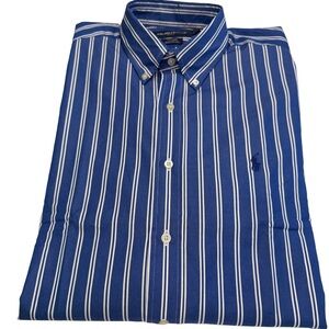 Ralph Lauren Golf Tilden Mens Button Down Long Sleeve Men’s Shirt Blue Sz L NEW